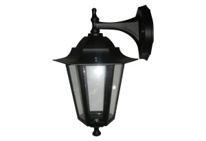 Φανάρι Απλίκα Arte Illumina Κάτω Δέσμη Μαύρο E27