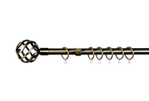 Κουρτινόβεργα Central Home Sun Επεκτεινόμενη Φ16/19mm 120/210cm Μπρονζέ