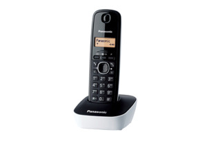 Panasonic KX-TG1611GRW Ασύρματο Τηλέφωνο Λευκό/Μαύρο