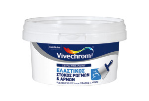 Στόκος Ρωγμών & Αρμών Ελαστικός Vivechrom 350ml Λευκός