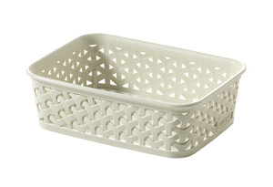 Καλάθι Αποθήκευσης Πλαστικό Curver Mystyle Μ20xΠ14xΥ6cm Λευκό