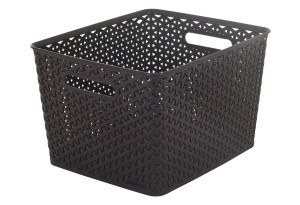 Καλάθι Αποθήκευσης Πλαστικό Curver Mystyle L Μ35.5xΠ29.6x22cm Καφέ