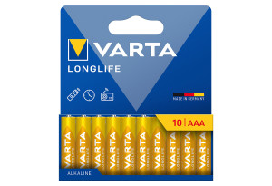 Μπαταρία Varta Long Life AAA, 10 Τεμαχίων