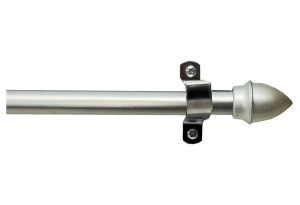 Κουρτινόβεργα Central Home Florida Επεκτεινόμενη Φ12mm 55/85cm Ασημί Ματ