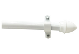 Κουρτινόβεργα Central Home Florida Επεκτεινόμενη Φ12mm 55/135cm Λευκή