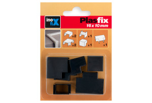 Ενώσεις Inofix Ανάμεικτες για Κανάλι Plasfix 16X10mm Μαύρο