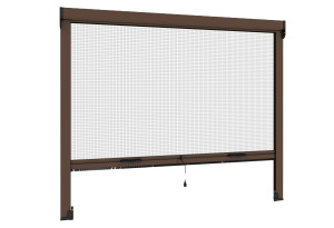Σήτα Παραθύρου Κάθετης Κίνησης GS Kit 105 140x160cm Καφέ