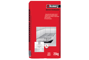 Budget Κόλλα Πλακιδίων Γκρι 25kg C1