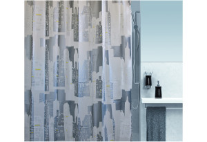 Κουρτίνα Μπάνιου Peva Skyline Πλαστική 200x180cm
