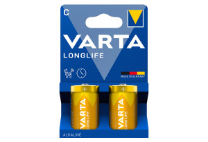 Μπαταρία Varta Longlife Extra C, 2 Τεμαχίων