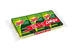 Σφουγγάρι Scotch-Brite Πράσινο 2+1 Δώρο