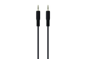 Καλώδιο Audio 3.5mm M/M 2m Portable Μαύρο Νίκελ