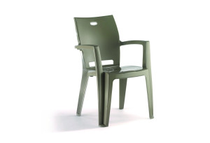 Πολυθρόνα Κήπου Idea Denver Πλαστική Μ61xΠ58xΥ85cm Taupe