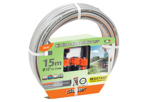 Σετ Λάστιχο Ποτίσματος Claber Silver Elegant Plus 1/2" 15m 5τμχ