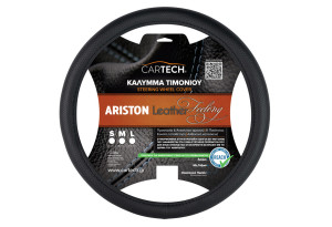 Κάλυμμα Τιμονιού Cartech Αriston Φ38cm Μαύρο