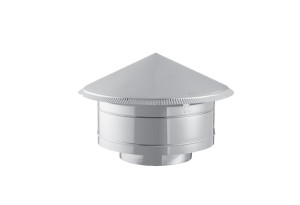 Καπέλο Καπνοδόχου Inox Φ.80mm Αντιανεμικό