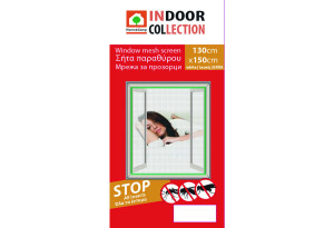 Σήτα Παραθύρου Αυτοκόλλητη Home&Camp 130x150cm Λευκή