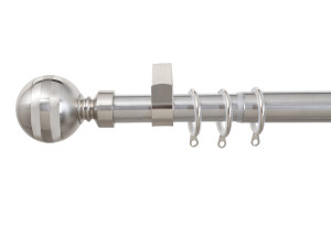 Κουρτινόβεργα Central Home Round Επεκτεινόμενη Φ25/28mm 160/300cm Χρωμέ
