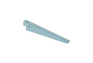 Βραχιονας Ραφιού ES Σχήμα U T170 1X4X18cm Ασημί