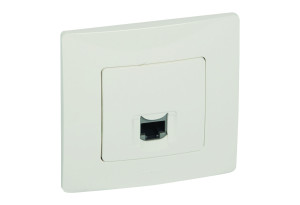 Legrand Niloe Πρίζα Δικτύου RJ45 με Πλαίσιο Λευκή