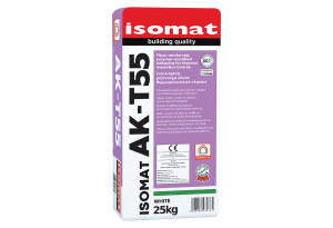 Ινοπλισμένη Κόλλα Θερμομονωτικών Πλακών Isomat AK-T55 Λευκή 25Kg