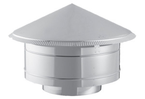Καπέλο Καπνοδόχου Inox Φ.120mm Αντιανεμικό
