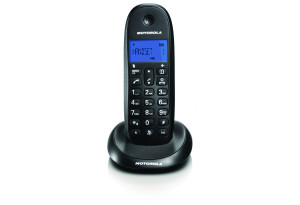 Motorola C1001LB Ασύρματο Τηλέφωνο Μαύρο