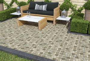 Γρανιτοπλακάκι Pavestone 33x33cm Καφέ
