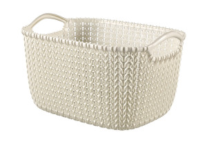 Καλάθι Αποθήκευσης Πλαστικό Curver Knit Μ40xΠ30xΥ23cm 18lt Μπεζ