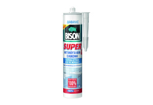 Σφραγιστικό Σιλικόνης Bison Super Sanitary 280ml Διάφανο