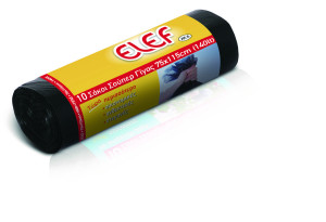 Σακούλα El-Ef Super Γίγας 75X115cm Μαύρη