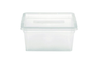 Κουτί Αποθήκευσης Πλαστικό Budget M33.5xΠ19xY12cm 6lt Διάφανο