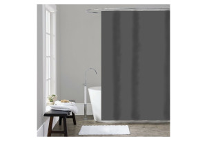 Κουρτίνα Μπάνιου Υφασμάτινη Ανθρακί 240X180cm