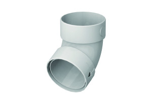 Γωνία Υδρορροής 120X85mm Λευκό