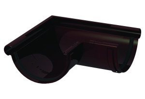 Εξωτερική Γωνία Υδρορροής 90X120mm Καφέ