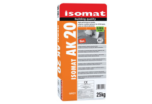 Isomat AK-20 Κόλλα Πλακιδίων Γκρι 25kg C2 TE S1