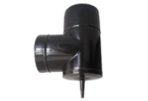Ταφ Καπνοδόχων Linestoves Φ15cm Ματ Εμαγιέ Μαύρο