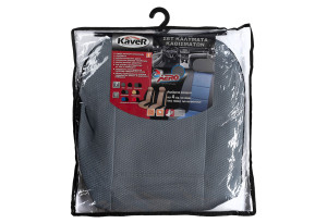 Καλύμματα Καθισμάτων Αυτοκινήτου Kaver Aero Front Set Γκρι 4τμχ