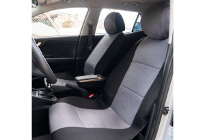 Καλύμματα Καθισμάτων Αυτοκινήτου Kaver Aero Front Set Μαύρο/Γκρι 4τμχ