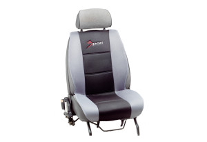 Σετ Πλατοκαθίσματα Αυτοκινήτου Kaver Aero Front Set Γκρι/Μαύρο 2τμχ