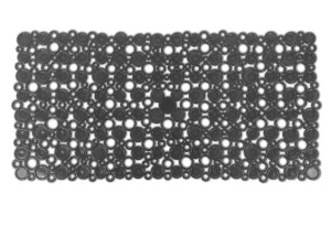Αντιολισθητικό Πατάκι Μπανιέρας Octopus Rings 71x35cm Μαύρο