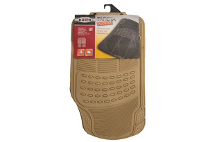 Σετ Δάπεδα Αυτοκινήτου Kaver Mud Mat Full Set Μπεζ 4τμχ