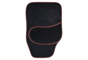 Σετ Δάπεδα Αυτοκινήτου Kaver Fun Mat Full Set Μαύρο/Κόκκινο 4τμχ