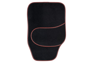 Σετ Δάπεδα Αυτοκινήτου Kaver Fun Mat Front Set Μαύρο/Κόκκινο 2τμχ