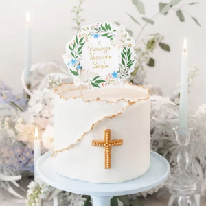 TOPPER na tort komunijny dekoracja na ciasto