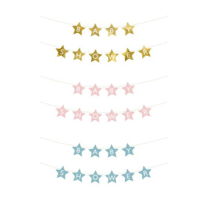 BANER napis Baby Shower dekoracja wisząca na przyjęcie