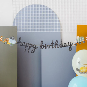 BANER Happy birthday na urodziny chłopca Samochodziki