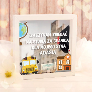 SKARBONKA 3D zabawny prezent na baby shower dla przyszłej mamy