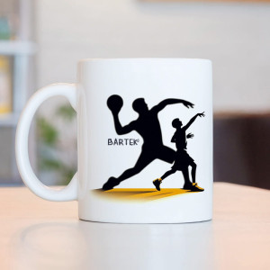 Personalizowany kubek dla fana koszykówki z imieniem
