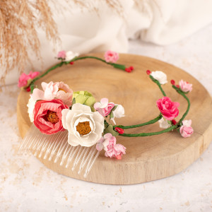 GRZEBYK komunijny do włosów BOHO STYLE